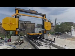 Maszyna do piły z diamentowego drutu CNC z 4 kołami lotniczymi do cięcia kamienia przemysłowego