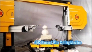 Precyzyjna 5-osiowa piła diamentowa CNC do złożonego profilowania kamienia i rzeźbienia 3D