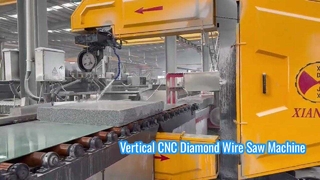 Pionowa piła diamentowa CNC do profilowania kamienia 3D i cięcia bloków