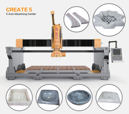 Precision 5 Axis Bridge Cutting Machine dla pulpitu i specjalnych kształtów