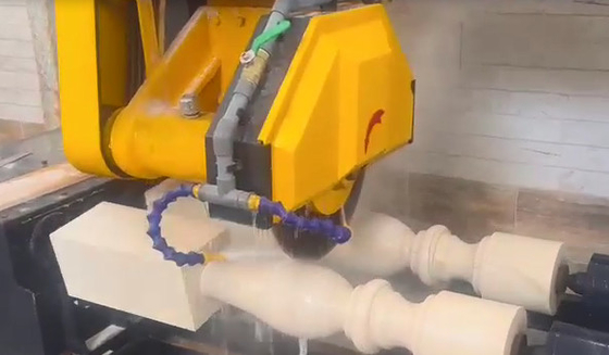 CNC / PLC Dwie maszyny do cięcia balusterów do królewskiego stopu, blokady drogowej
