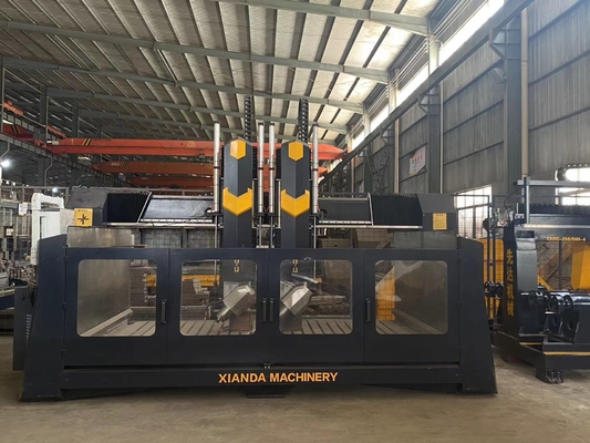 Xianda 4-osiowa wysokiej precyzji CNC rzeźbiarka z dokładnością pozycjonowania 0,02 mm i mocą wrotnika 5,5 kW