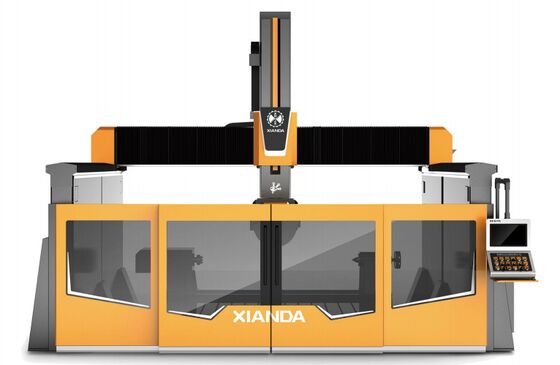 5+1 Osiowe Centrum Obróbcze CNC do Rzeźb 3D z Granitu i Marmuru, Wanna