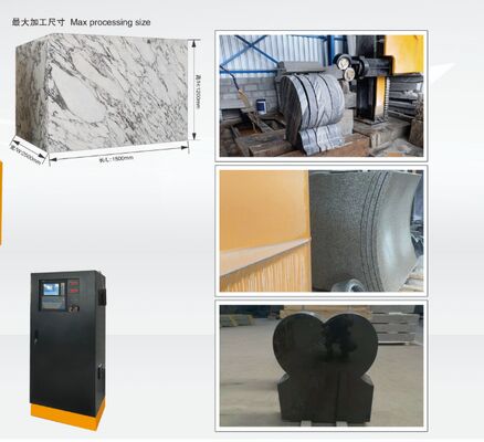 Kompaktowa 4-osiowa drutowa piła diamentowa CNC do profilowania marmuru i granitu - Mała maszyna do cięcia kamienia z certyfikatem CE