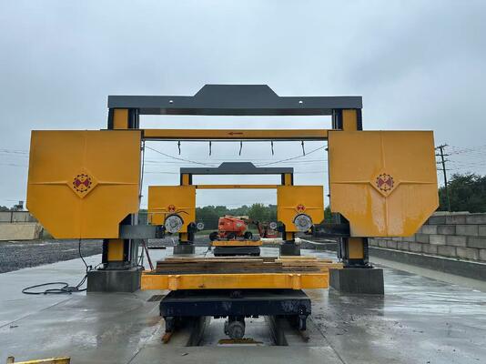 Piła drutowa diamentowa sterowana PLC z napędem śrubowym synchronicznym do cięcia bloków marmuru i granitu o wymiarach 3000×3000×1500 mm