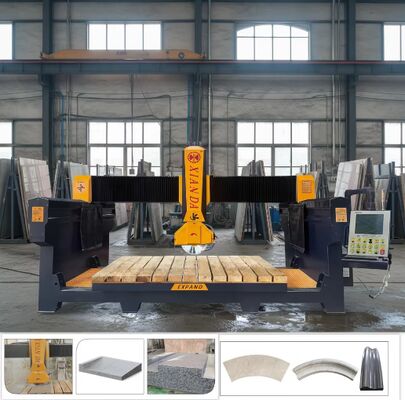 Maszyna do cięcia mostów o osi 4+1 z 3200x2000 mm stołem roboczym i silnikiem o mocy 15kw/18.5kw do precyzyjnego cięcia kamienia