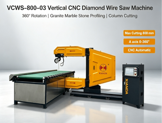 Piła diamentowa CNC z 360 stopniami obrotowymi do cięcia granitowego marmuru.