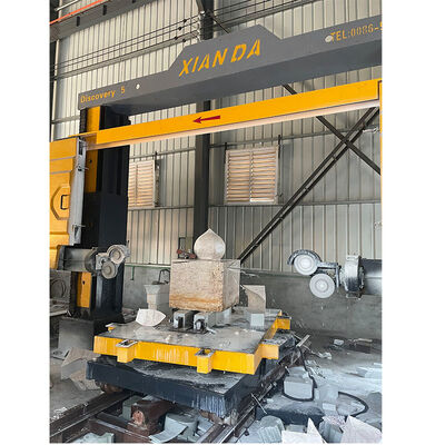 Precyzyjna 5-osiowa piła diamentowa CNC do złożonego profilowania kamienia i rzeźbienia 3D
