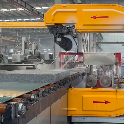 Piła drutowa CNC z diamentem, z obrotnicą A-osiową 360°, z silnikiem głównym z magnesami trwałymi do cięcia kamienia o długości 2300 mm