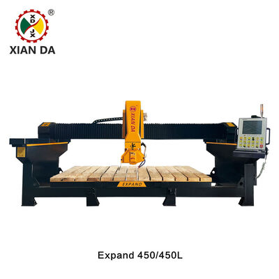 4+1 Osiowa Piła Mostowa CNC, Maszyna do Cięcia Kamienia Granitowego, Marmurowego, Kwarcowego do Obróbki Blatów, Xianda Expand 450MC / 450L-MC