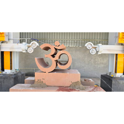 Xianda DISCOVERY 4 Ultimate CNC Diamond Wire Saw Machine. 4-osiowa specjalna maszyna do profilowania kamieni dla kolumn, nagrobków i kamieni krajobrazowych.