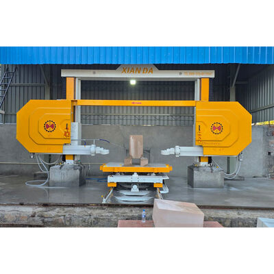 Xianda DISCOVERY 4 Ultimate CNC Diamond Wire Saw Machine. 4-osiowa specjalna maszyna do profilowania kamieni dla kolumn, nagrobków i kamieni krajobrazowych.