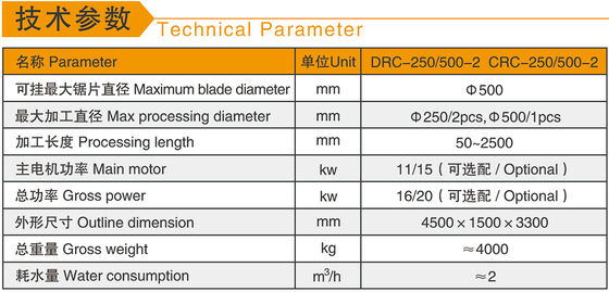 Dwuczęściowa maszyna do cięcia balustrad z kontrolą PLC/CNC do marmuru i granitu