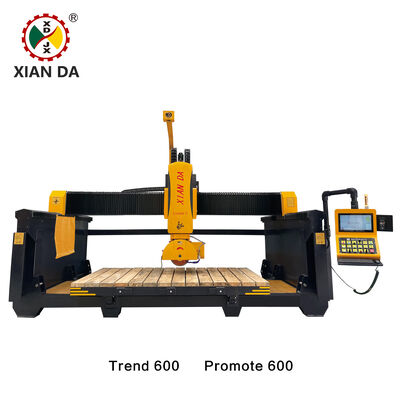 Xianda Trend 600 & Promote 600 Maszyna do cięcia kamienia pionowego 5 oś CNC Bridge Saw dla granitowego kwarcu