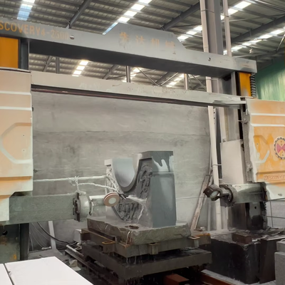 Discovery-4 4-osiowa maszyna do piły diamentowej CNC z silnikiem magnetycznym o mocy 15 kW do cięcia kamienia 2000*2300*1500mm