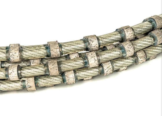Narzędzia do obciągania bloków granitowych Lina diamentowa do cięcia drutu 11 mm 40 kulek na metr