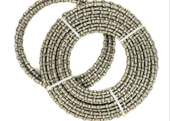 Narzędzia do obciągania bloków granitowych Lina diamentowa do cięcia drutu 11 mm 40 kulek na metr